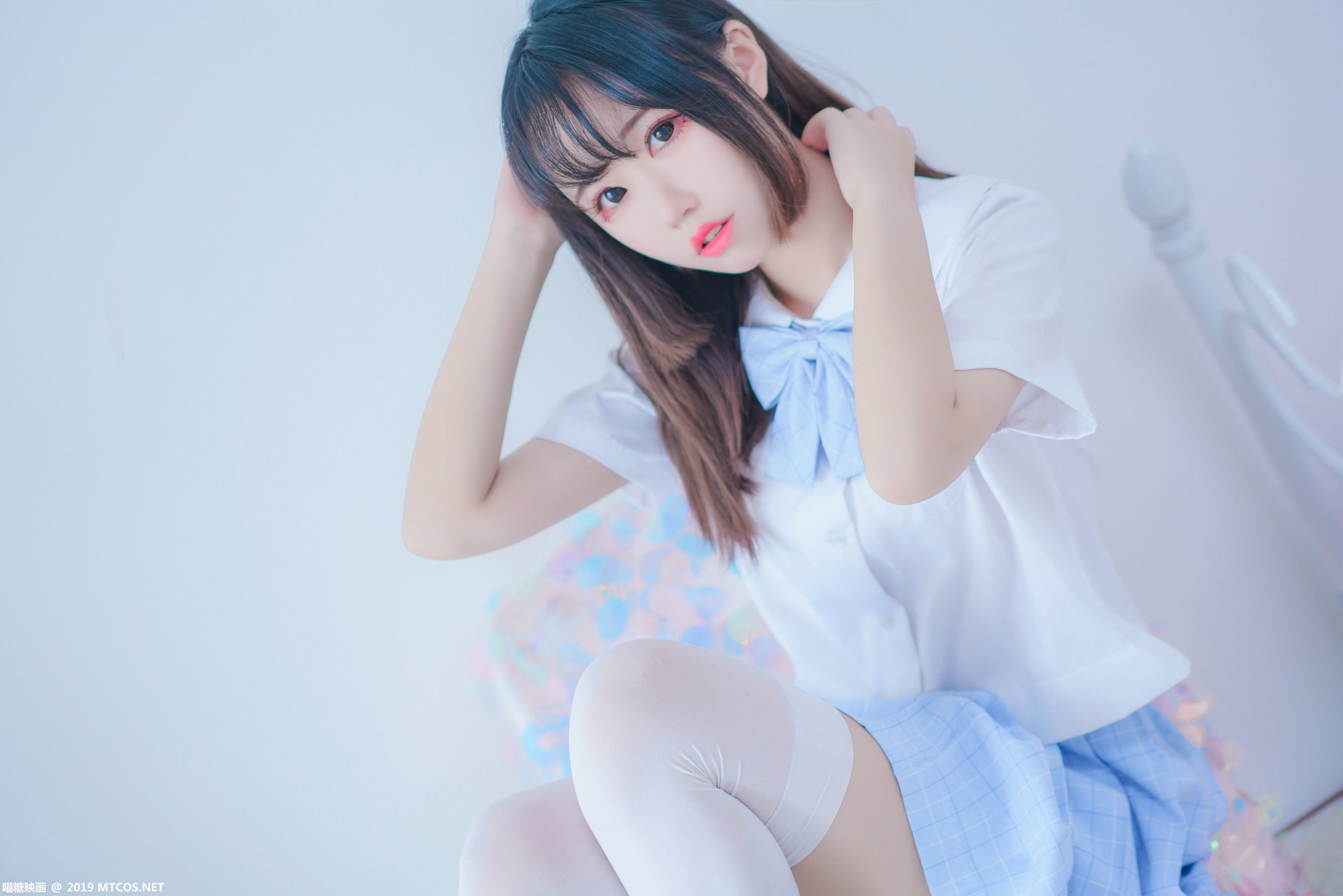 图片[18]-动漫博主猫君君MaoJun 蓝白梦幻少女-忙忙软件库