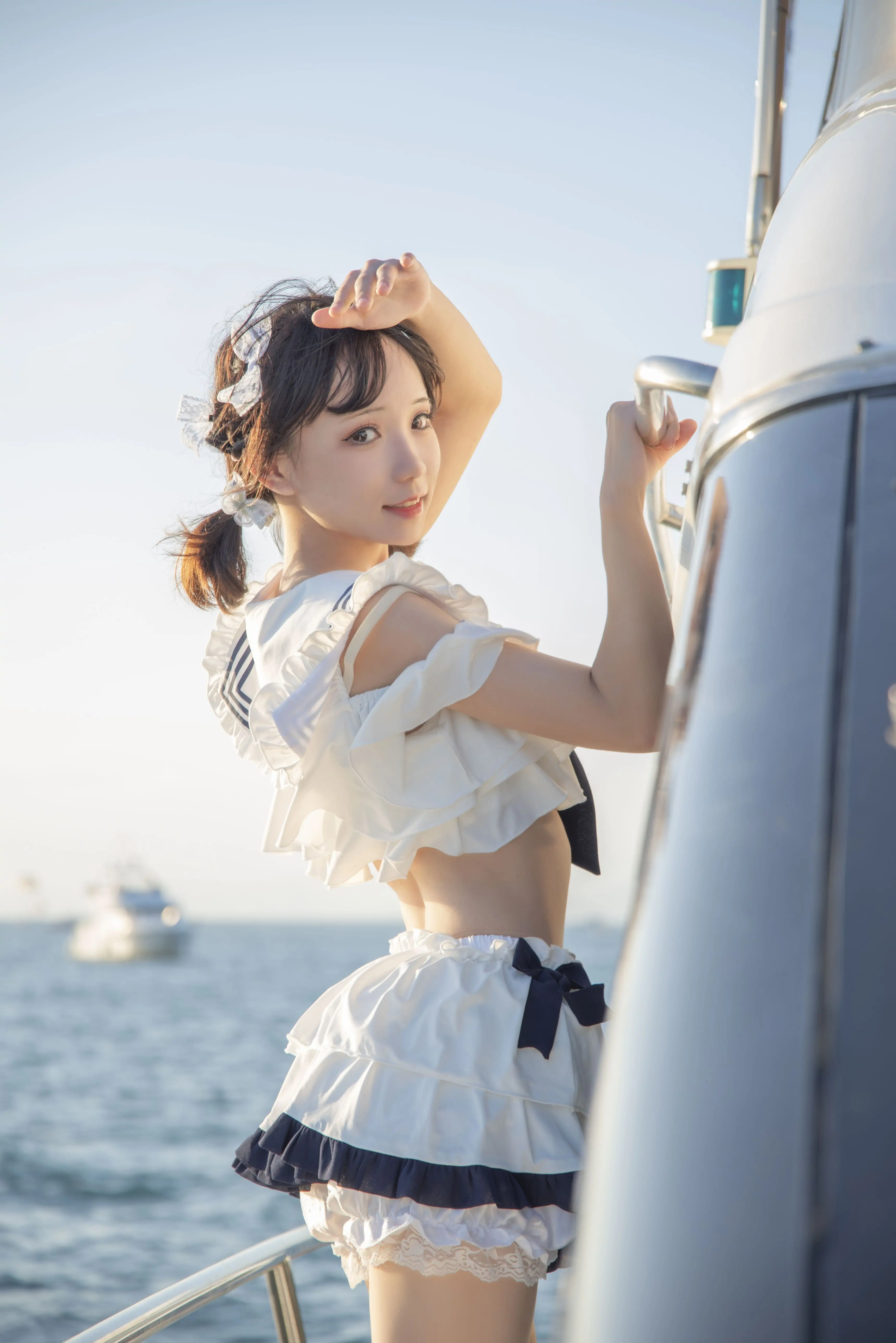 图片[3]-花柒Hana – 三亚熊之海军风泳装-忙忙软件库