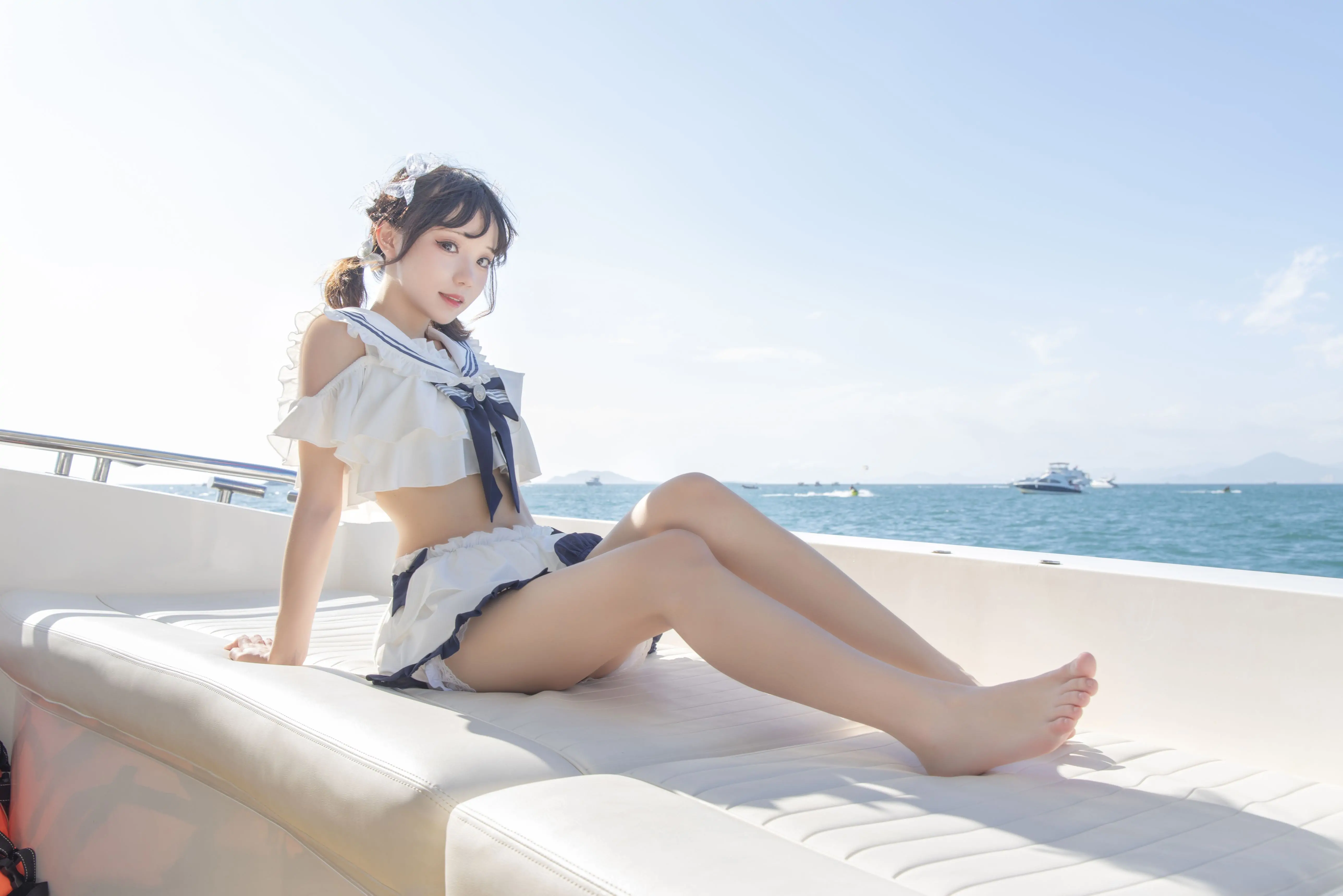 图片[11]-花柒Hana – 三亚熊之海军风泳装-忙忙软件库