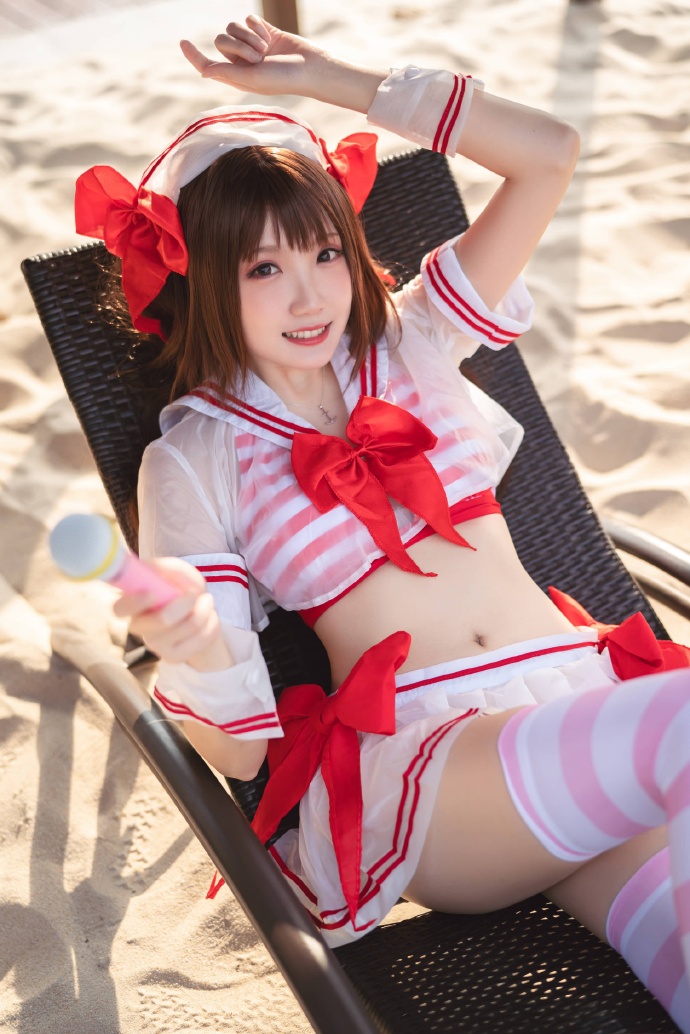 图片[3]-【瓜希酱】Cosplay《偶像大师》岛村卯月泳装-忙忙软件库