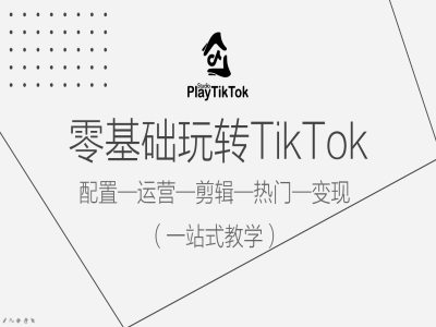 零基础玩转TikTok，配置一运营一剪辑一热门一变现，一站式教学-忙忙软件库