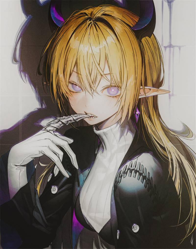 图片[4]-韩国画师WANKE精美暗黑风原画插画CG壁纸作品上色过程美术图片集-忙忙软件库