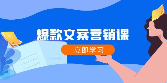 爆款文案营销课：公域流量转公域，增粉交易量一网打尽，各业内人士必不可少-忙忙软件库