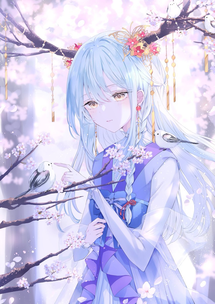 图片[1]-透明感的女孩子！日本画师水原夕希的插画作品-忙忙软件库