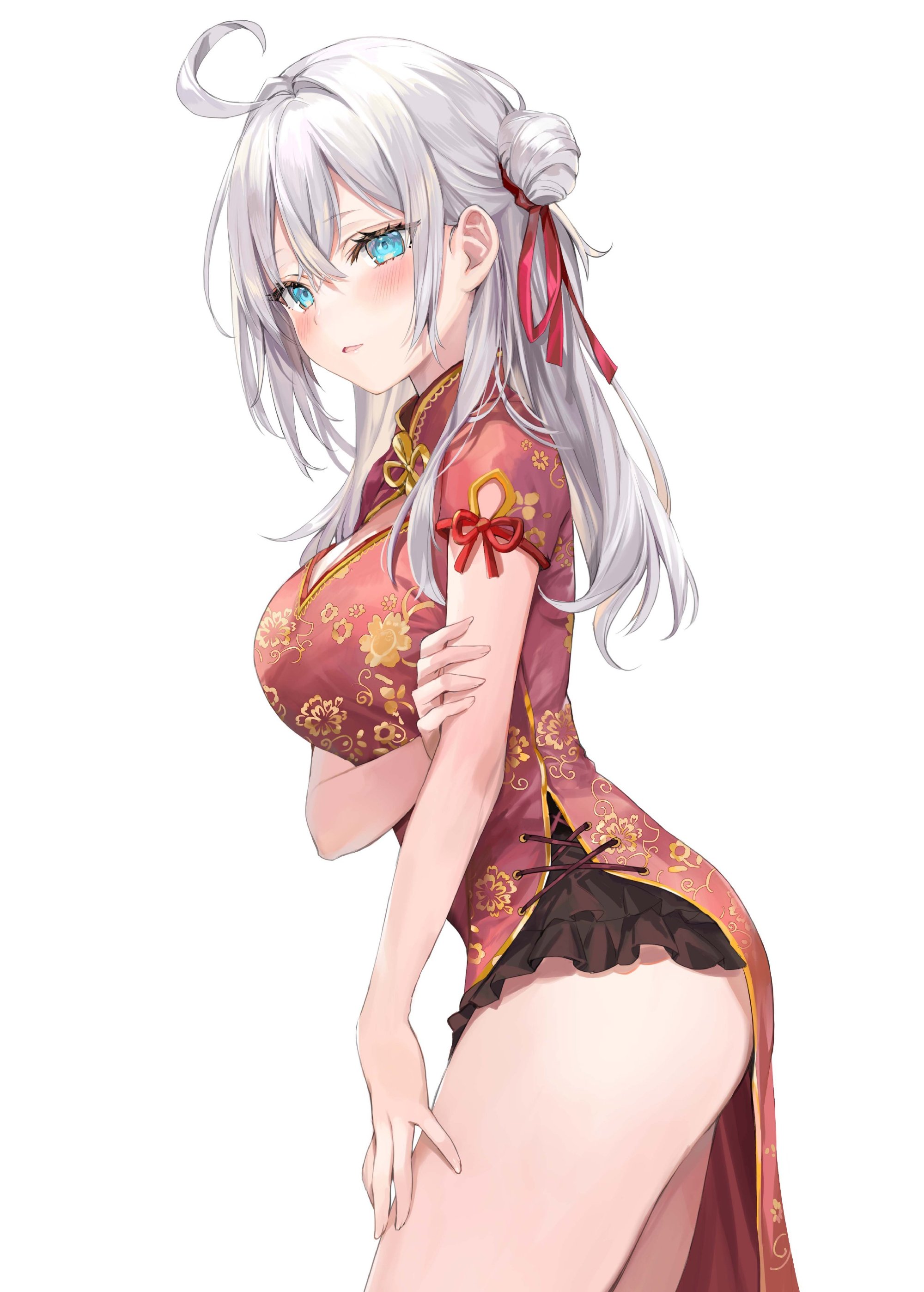 图片[1]-可爱白发傲娇JK!《邻座艾莉同学》官推壁纸插图专辑-忙忙软件库