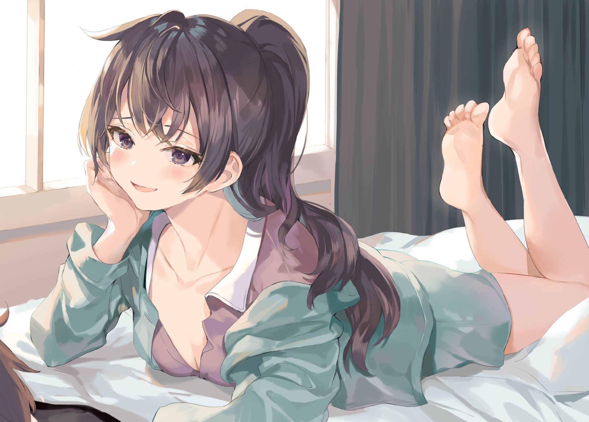 图片[9]-可爱白发傲娇JK!《邻座艾莉同学》官推壁纸插图专辑-忙忙软件库