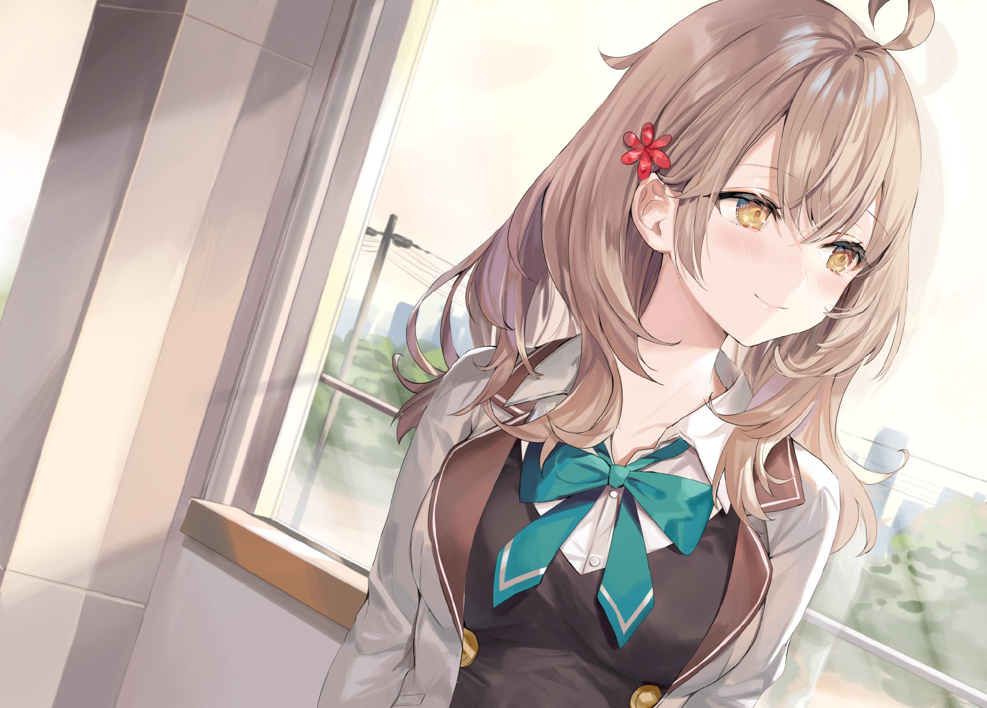 图片[12]-可爱白发傲娇JK!《邻座艾莉同学》官推壁纸插图专辑-忙忙软件库