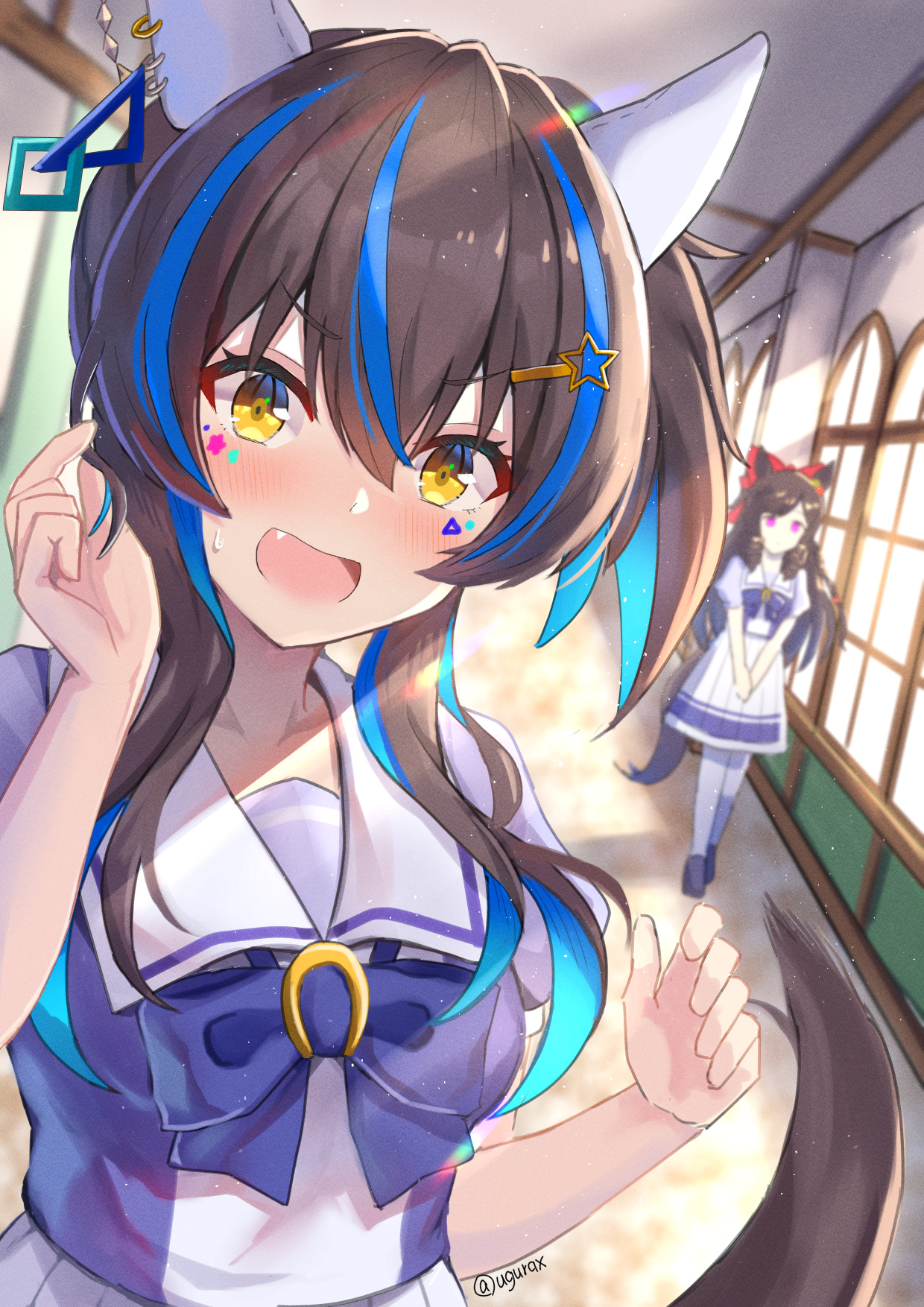 图片[8]-日本画师うぐら的插画作品推荐 快乐的辣妹马娘！-忙忙软件库