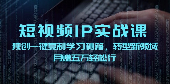 短视频IP实战课，独创一键复制学习秘籍，转战新领域，月赚五万轻松行-忙忙软件库