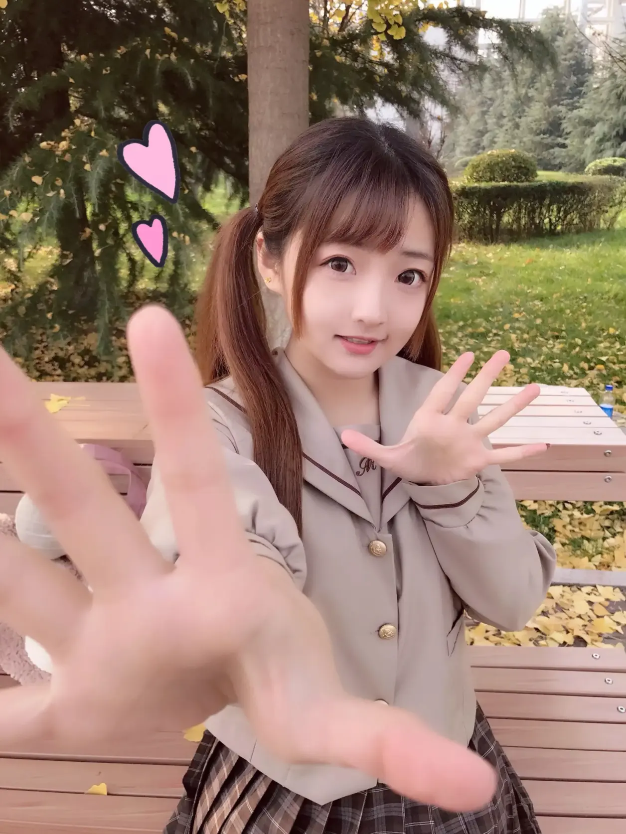 图片[4]-摄影写真 | 金色的阳光和金色的叶子，还有一个可爱的我-忙忙软件库