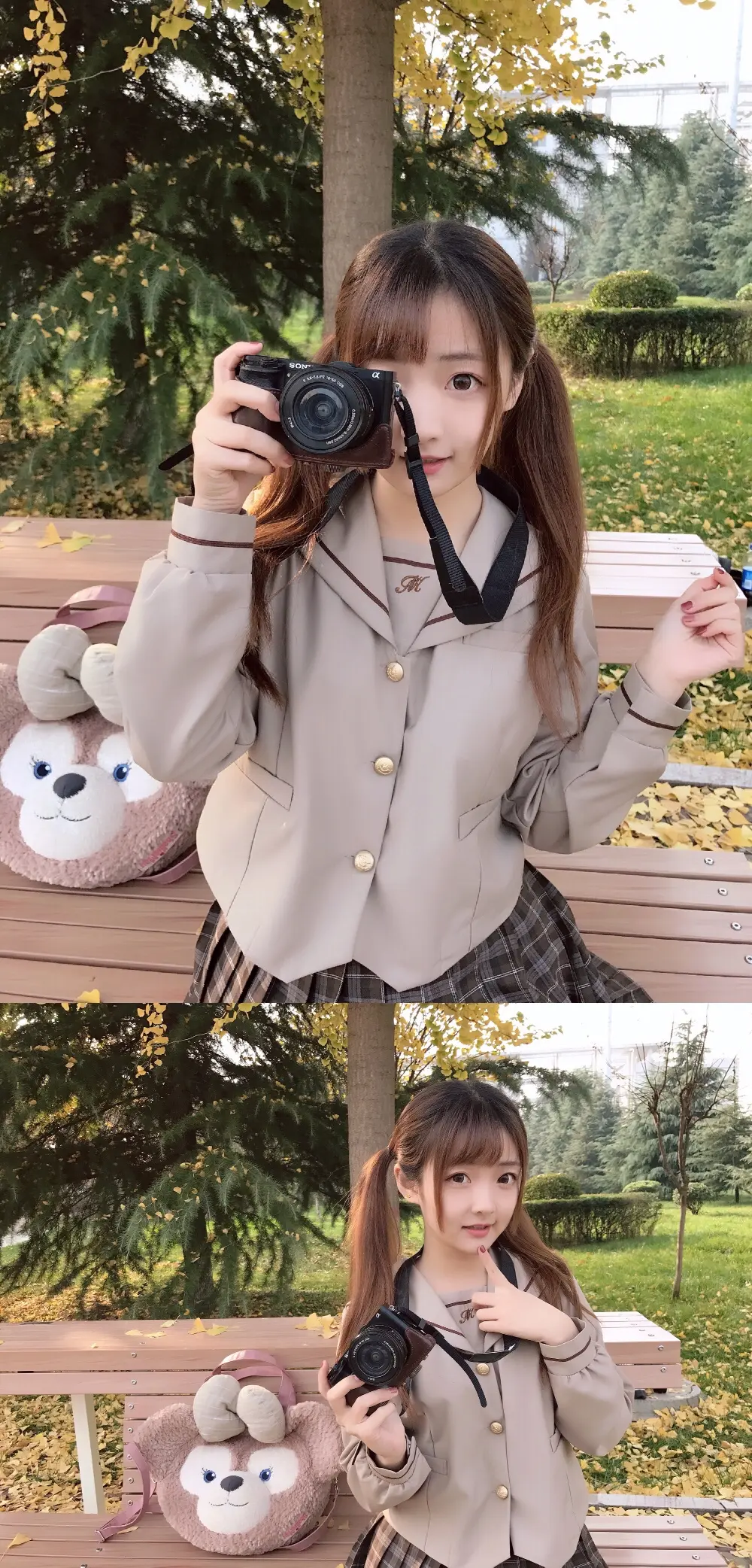 图片[9]-摄影写真 | 金色的阳光和金色的叶子，还有一个可爱的我-忙忙软件库