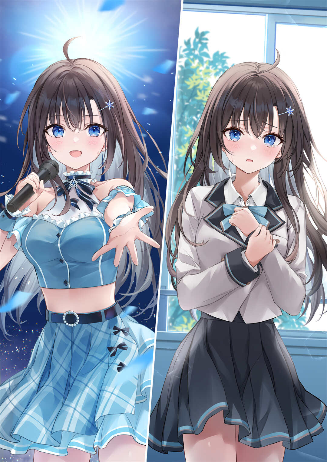 图片[9]-白色连衣裙和JK少女喜欢哪个？ 画师ひげ猫的插画作品-忙忙软件库