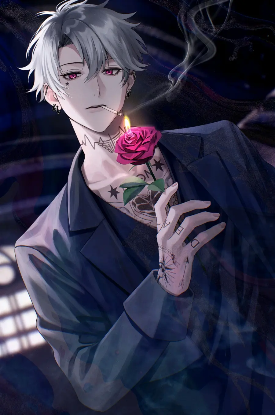 图片[4]-刻画信念 – 纹身男子插画特辑-忙忙软件库