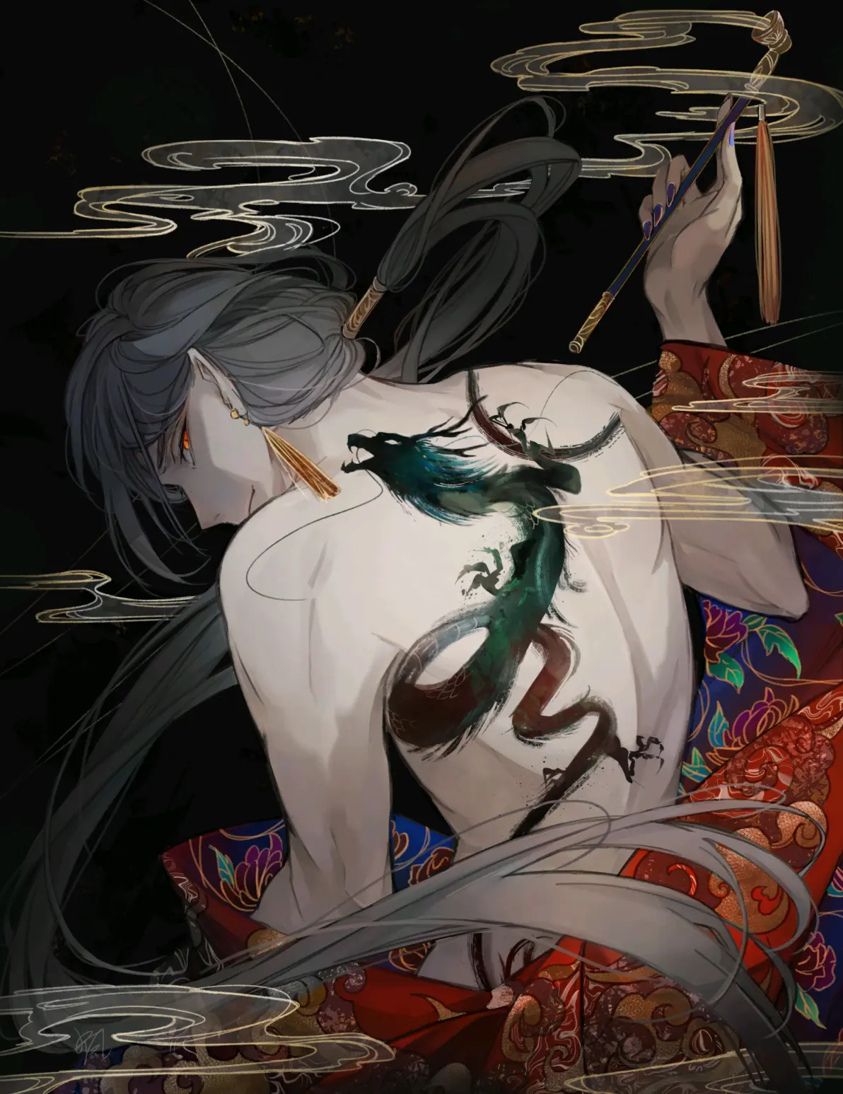 图片[9]-刻画信念 – 纹身男子插画特辑-忙忙软件库