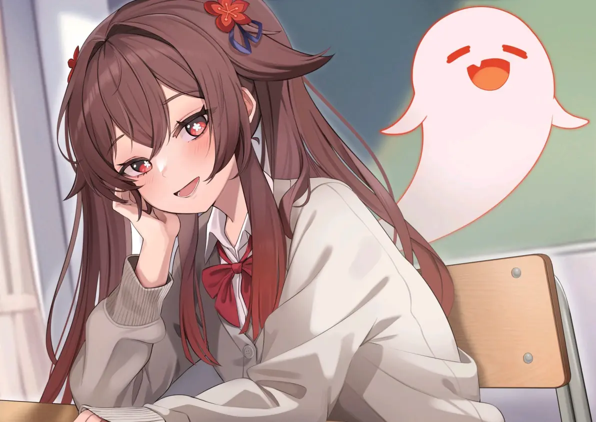 图片[13]-要搭什么颜色？ – 校服×开衫毛衣插画特辑-忙忙软件库