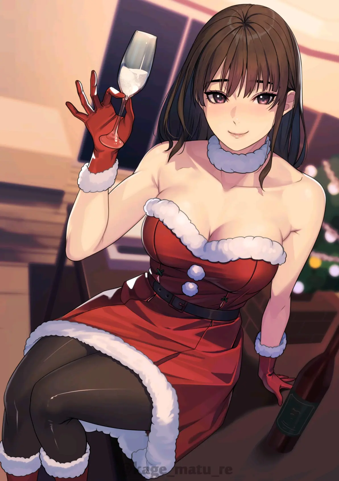 图片[8]-美丽肩线♡ – 无肩带上衣插画特辑-忙忙软件库