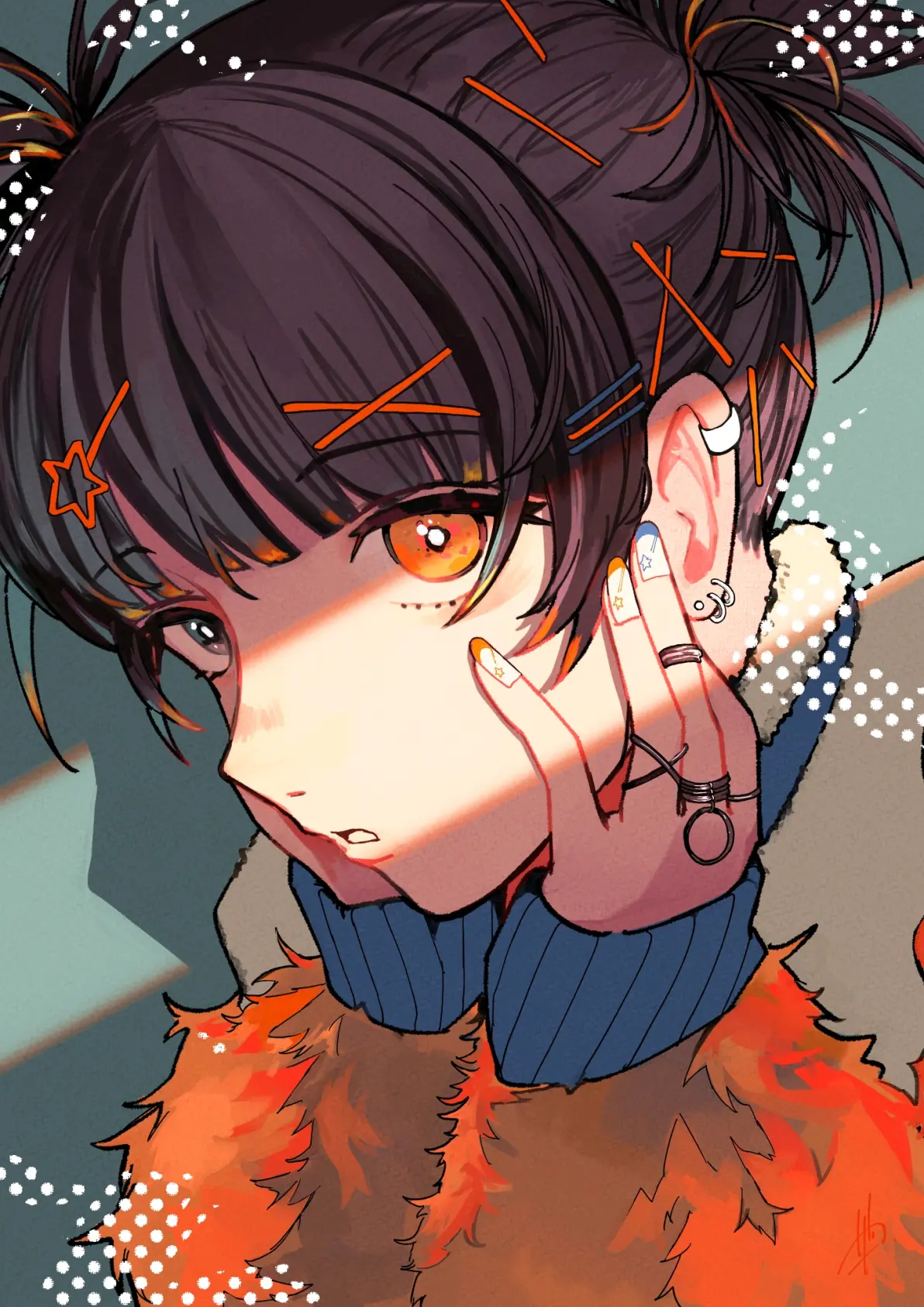 图片[9]-装饰发梢♡ – 发夹插画特辑-忙忙软件库