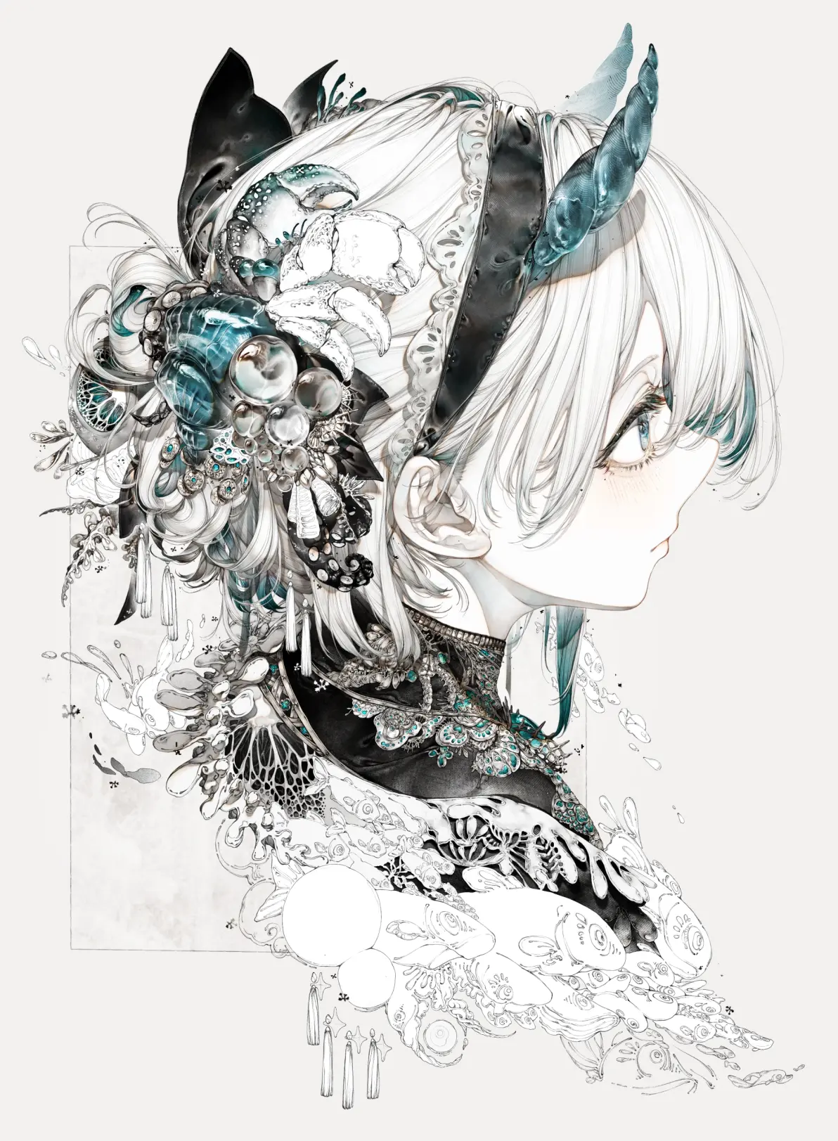 图片[5]-光影交错 – 白与黑插画特辑-忙忙软件库