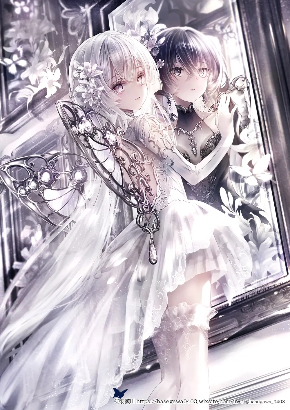 图片[7]-光影交错 – 白与黑插画特辑-忙忙软件库