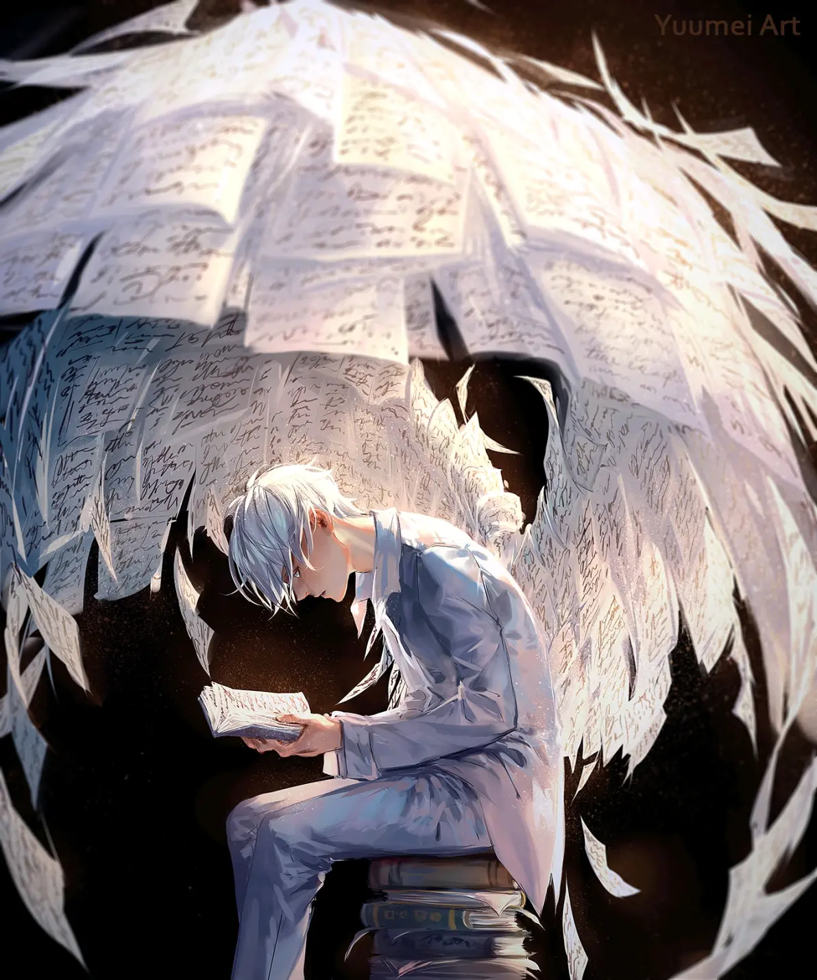 图片[12]-光影交错 – 白与黑插画特辑-忙忙软件库