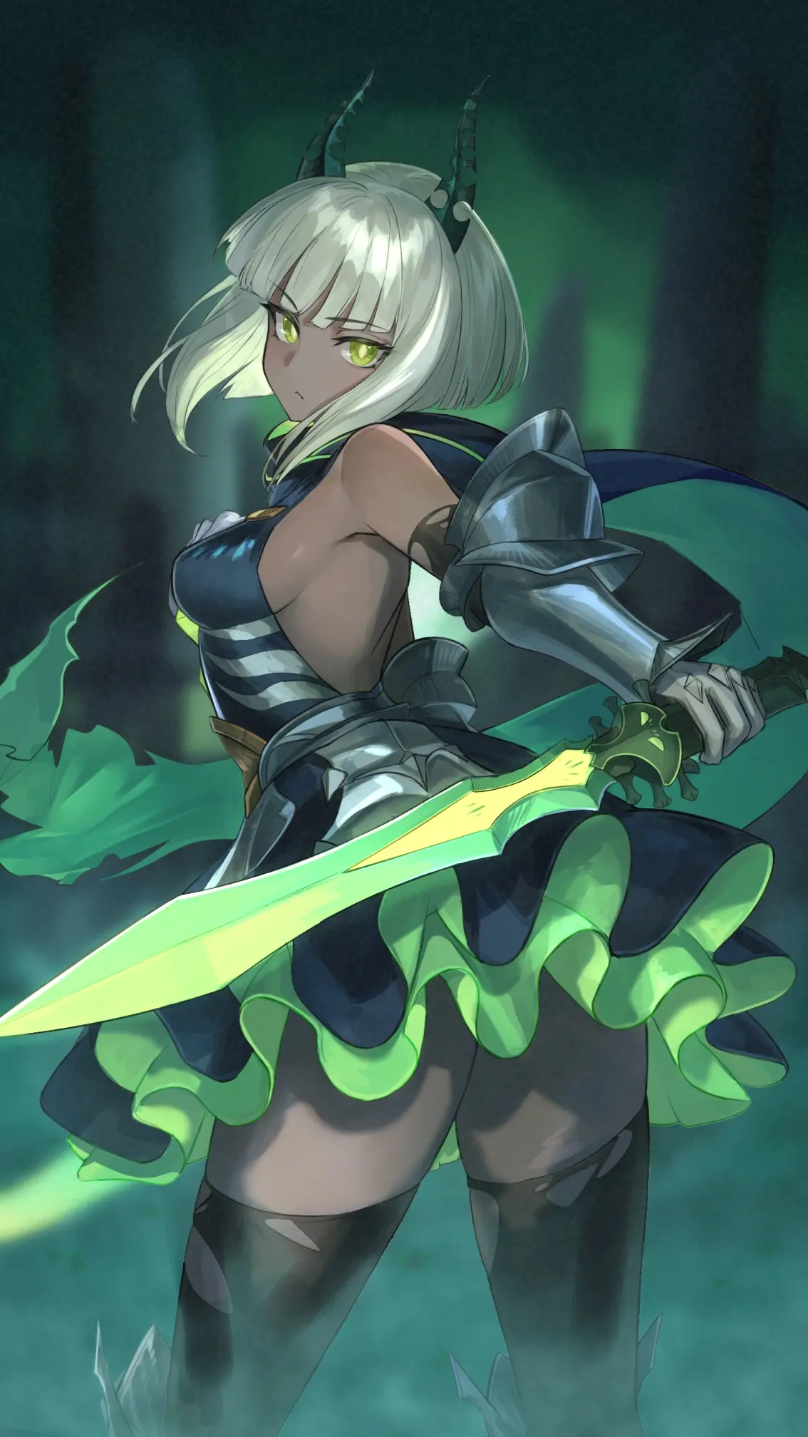 图片[7]-凸显美腿的利器♡ – 迷你裙插画特辑-忙忙软件库