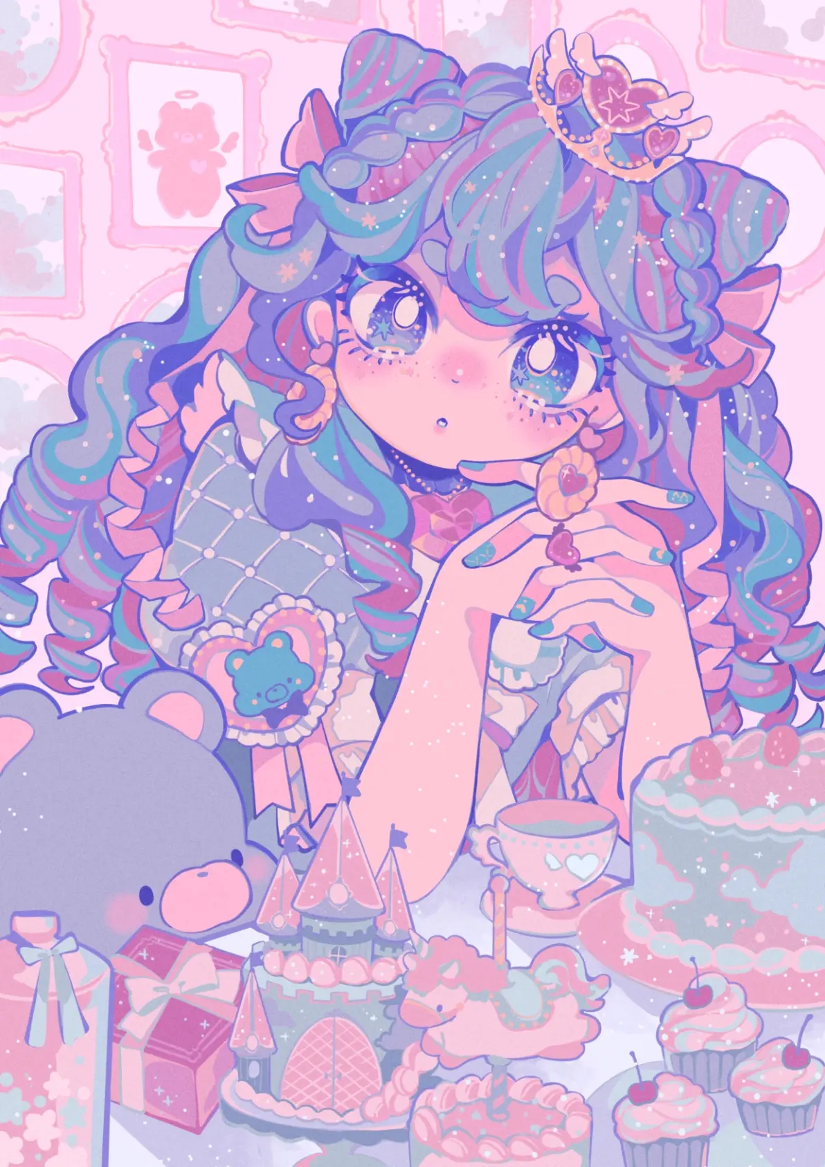 图片[8]-可爱到想尝一口♡ – 「梦幻可爱」插画特辑-忙忙软件库