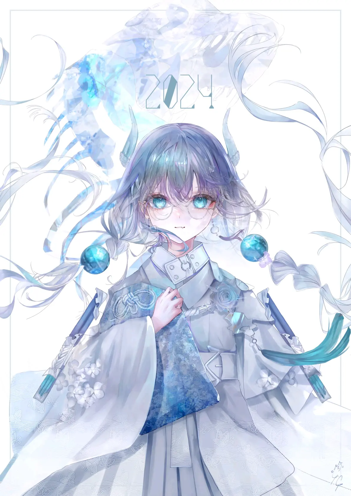 图片[7]-清澈透明 – 「蓝与白」插画特辑-忙忙软件库