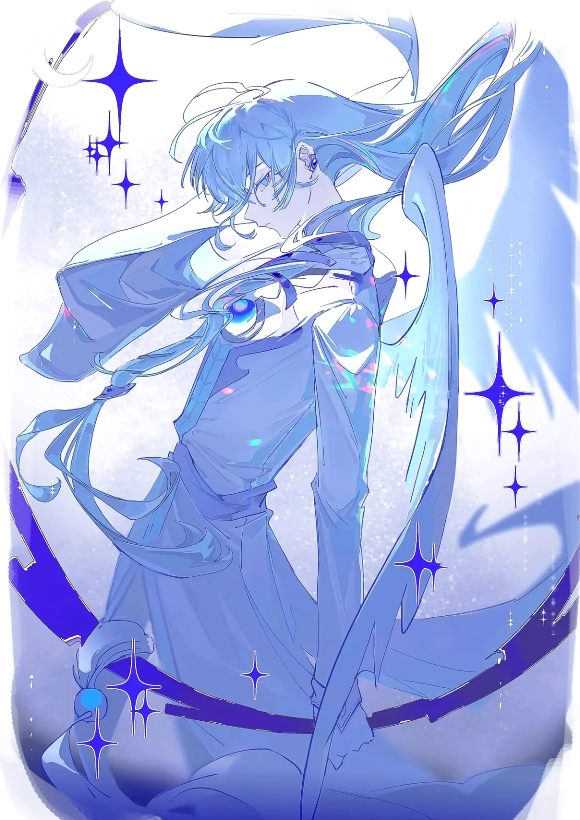 图片[5]-清澈透明 – 「蓝与白」插画特辑-忙忙软件库