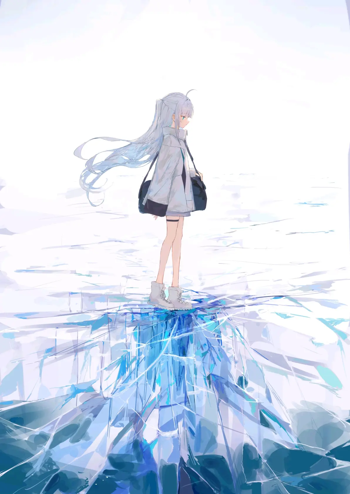 图片[8]-清澈透明 – 「蓝与白」插画特辑-忙忙软件库