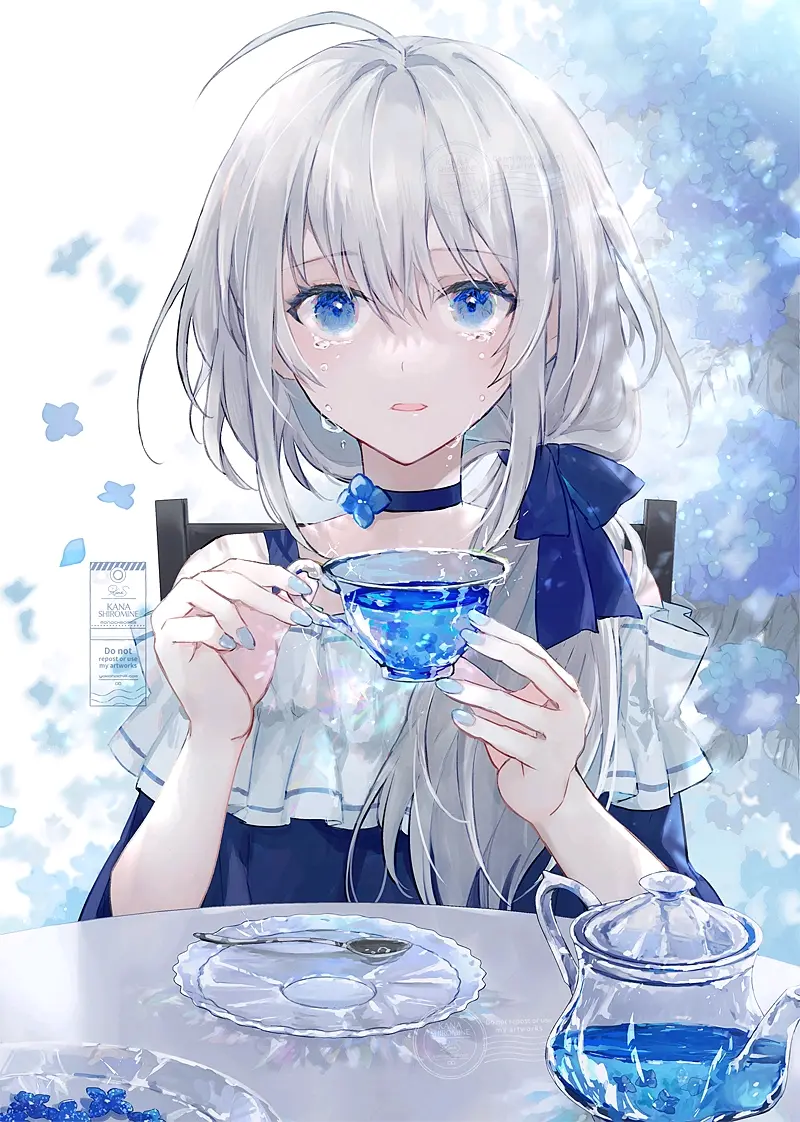 图片[11]-清澈透明 – 「蓝与白」插画特辑-忙忙软件库