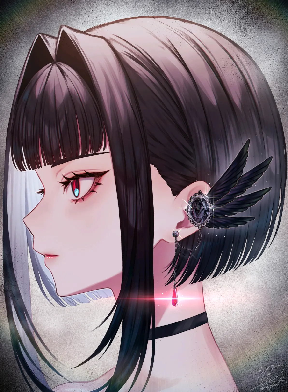 图片[4]-若隐若现的亮点 – 耳环女子插画特辑-忙忙软件库