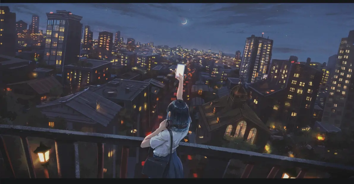 凝视彼方 – 少女背影插画特辑-忙忙软件库