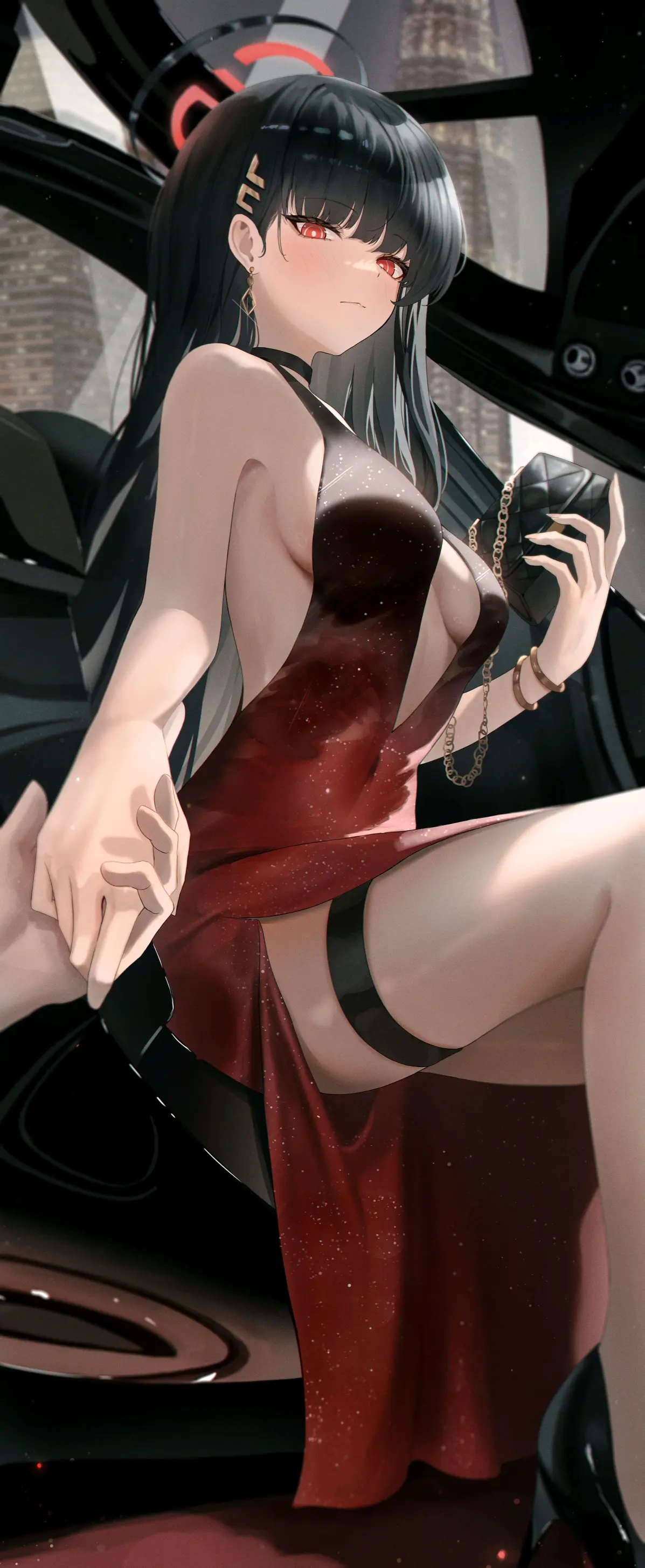 图片[5]-存在感十足 – 黑发赤眼插画特辑-忙忙软件库