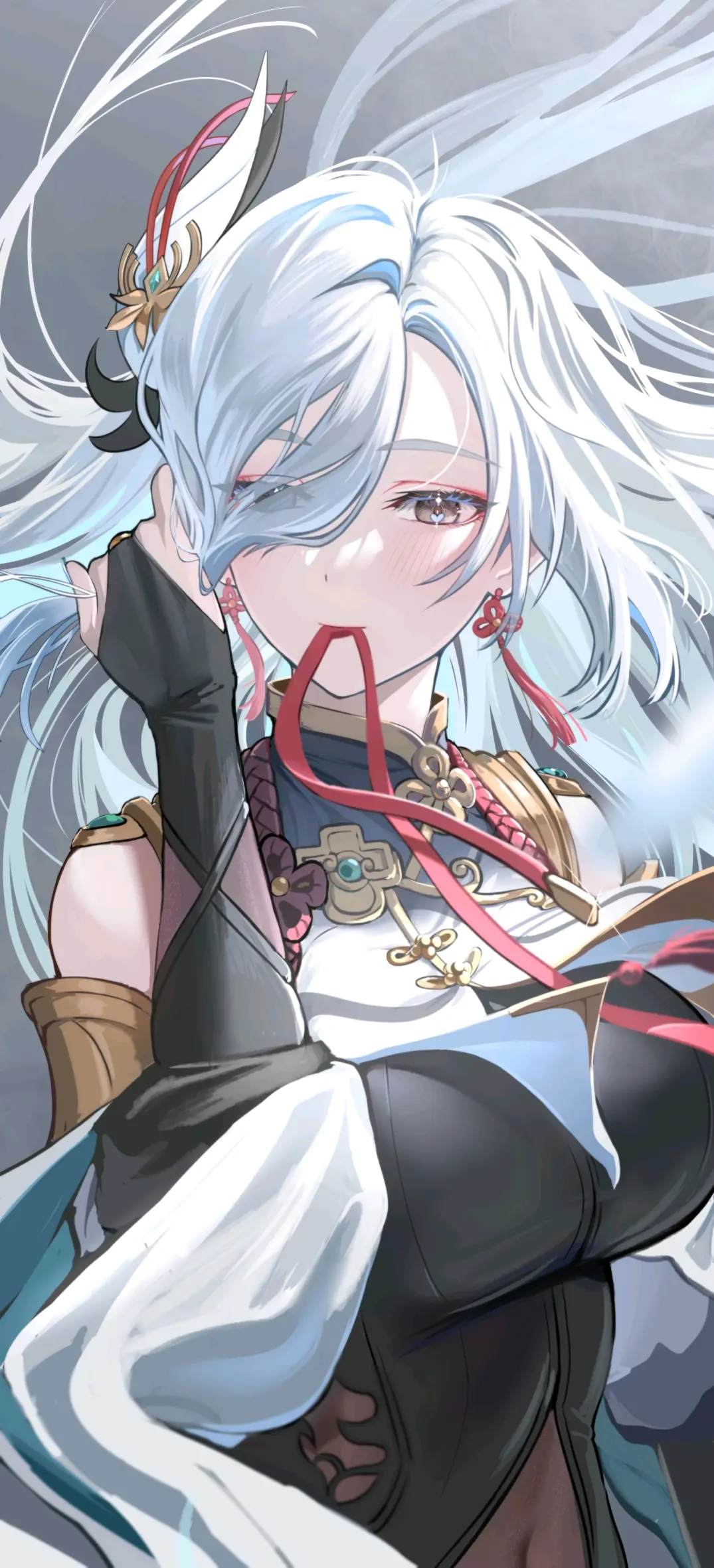 图片[1]-细腻的动作♡ – 手碰头发插画特辑-忙忙软件库