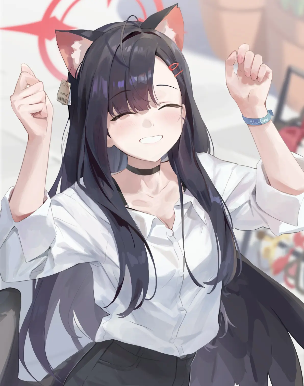 图片[1]-怎么这喵可爱♡ – 猫耳女子插画特辑-忙忙软件库