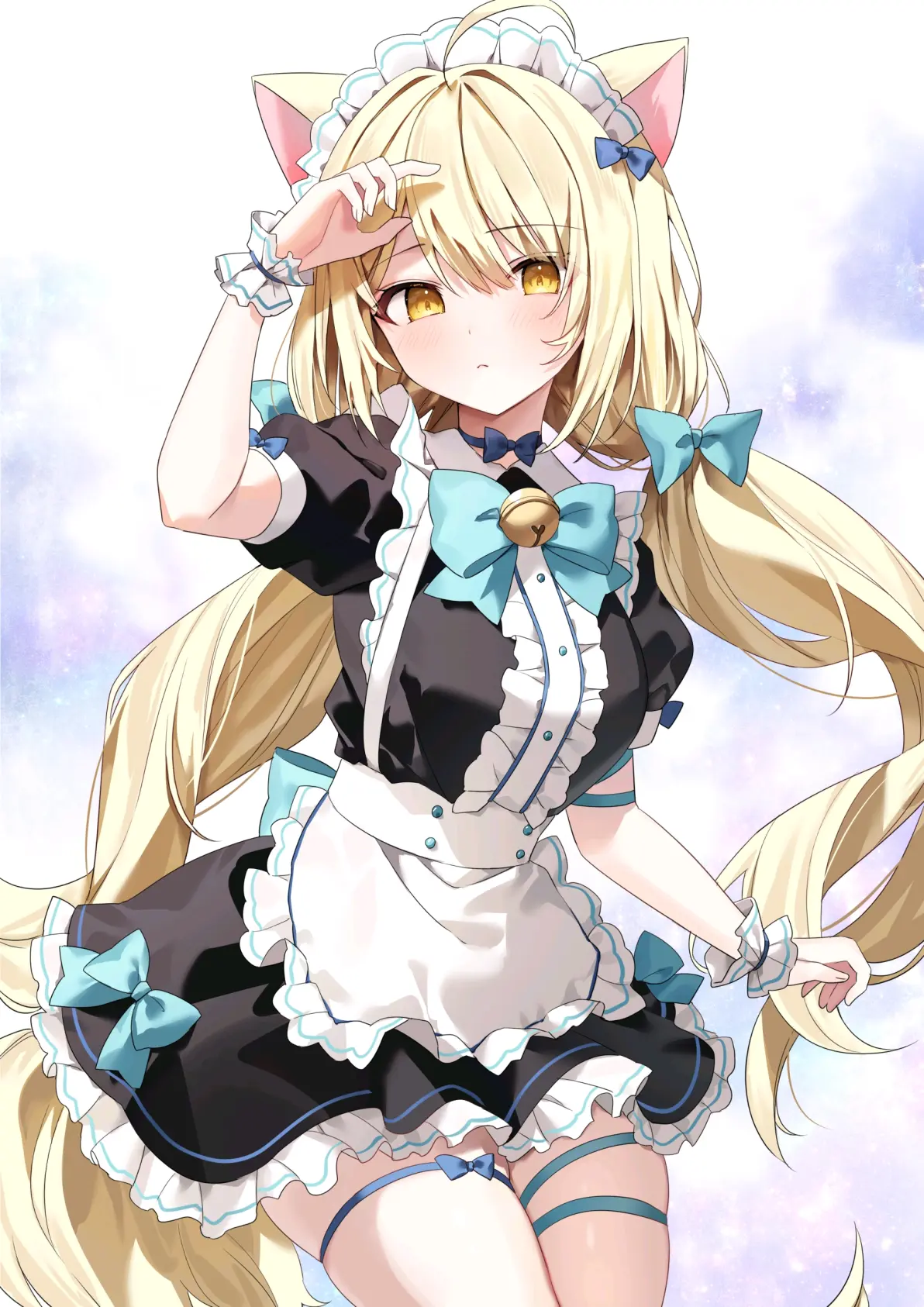 图片[4]-怎么这喵可爱♡ – 猫耳女子插画特辑-忙忙软件库