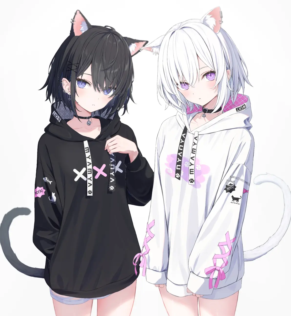 图片[6]-怎么这喵可爱♡ – 猫耳女子插画特辑-忙忙软件库