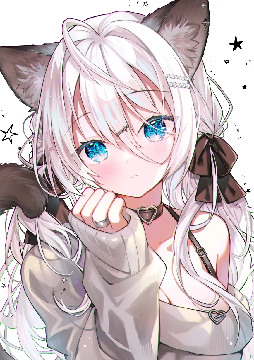 图片[13]-怎么这喵可爱♡ – 猫耳女子插画特辑-忙忙软件库