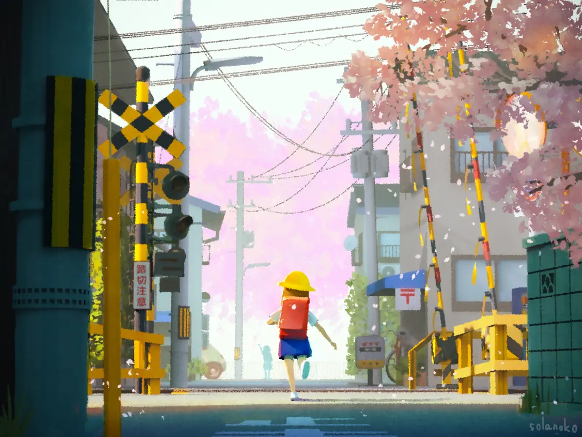 图片[8]-交错的道路 – 铁路道口插画特辑-忙忙软件库