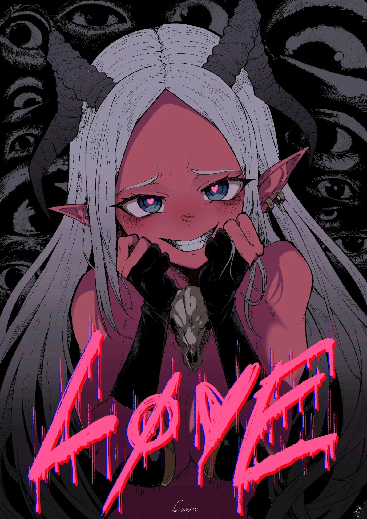 图片[8]-心动的眼神♡ – 「眼冒爱心」插画特辑-忙忙软件库