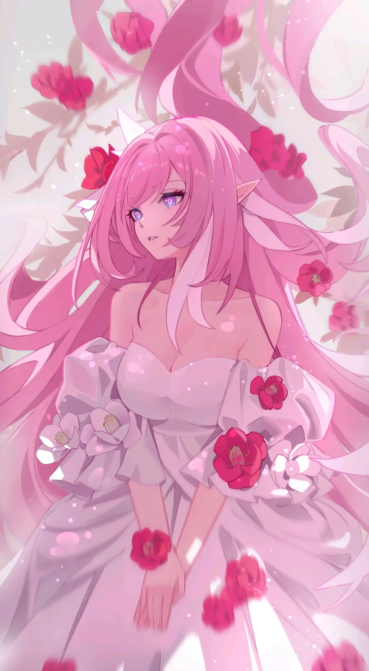 图片[7]-宛如花仙子♡ – 粉色长发女子插画特辑-忙忙软件库