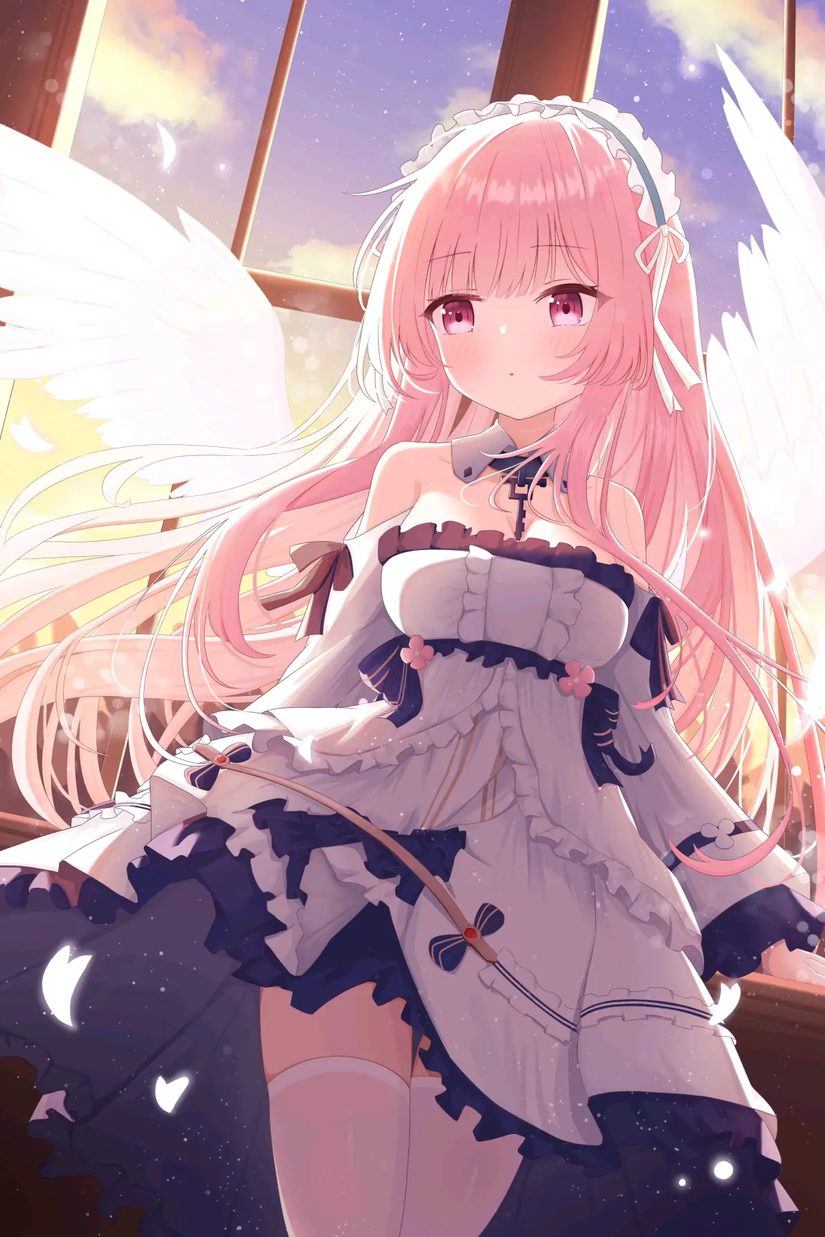 图片[8]-宛如花仙子♡ – 粉色长发女子插画特辑-忙忙软件库