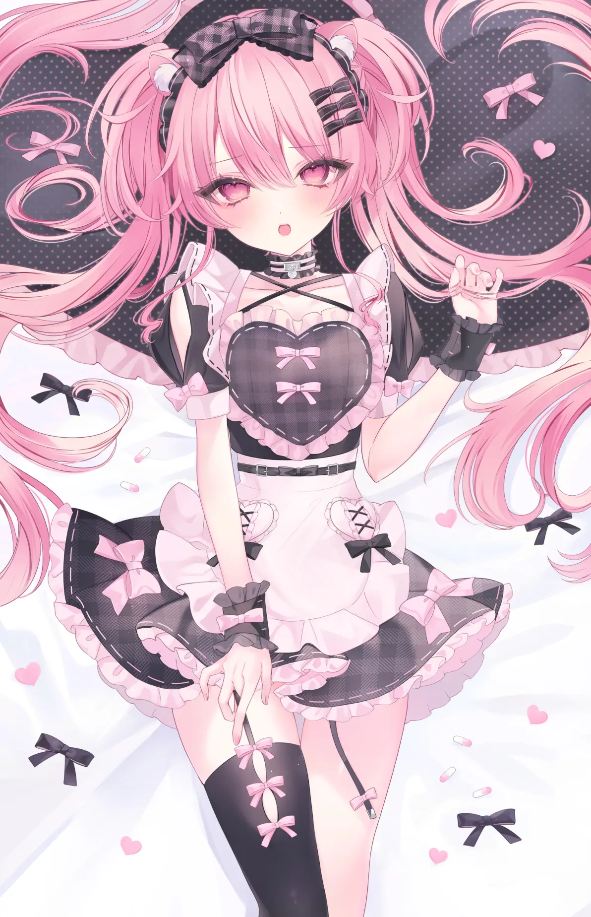 图片[12]-宛如花仙子♡ – 粉色长发女子插画特辑-忙忙软件库