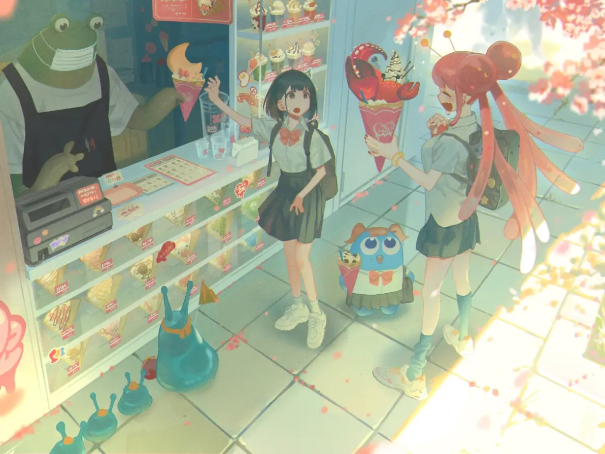 图片[3]-将所有甜蜜轻轻包裹♡ – 可丽饼插画特辑-忙忙软件库