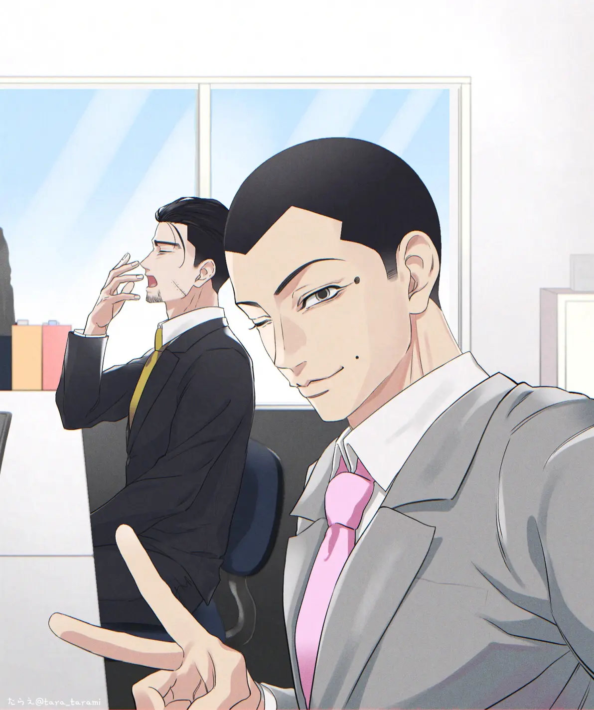 图片[8]-颈上的优雅 – 领带男子插画特辑-忙忙软件库