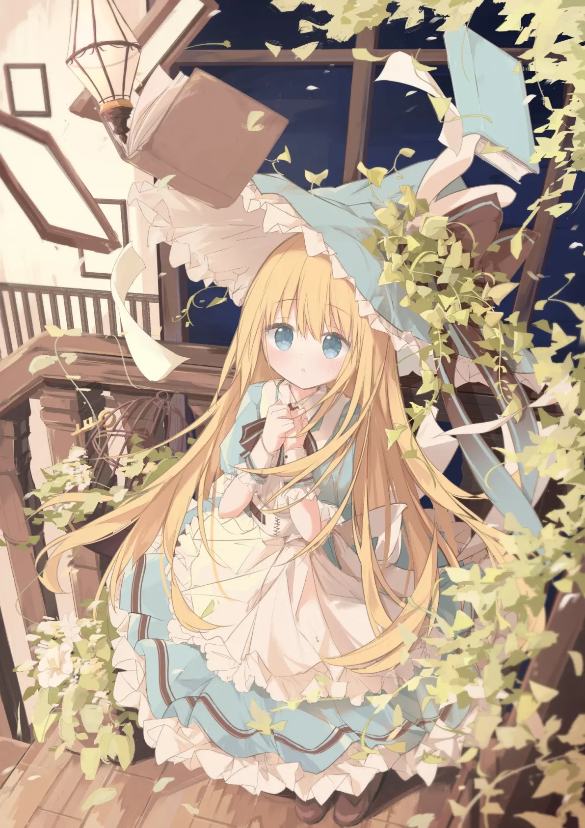 图片[1]-金光闪闪♡ – 金长发女子插画特辑-忙忙软件库