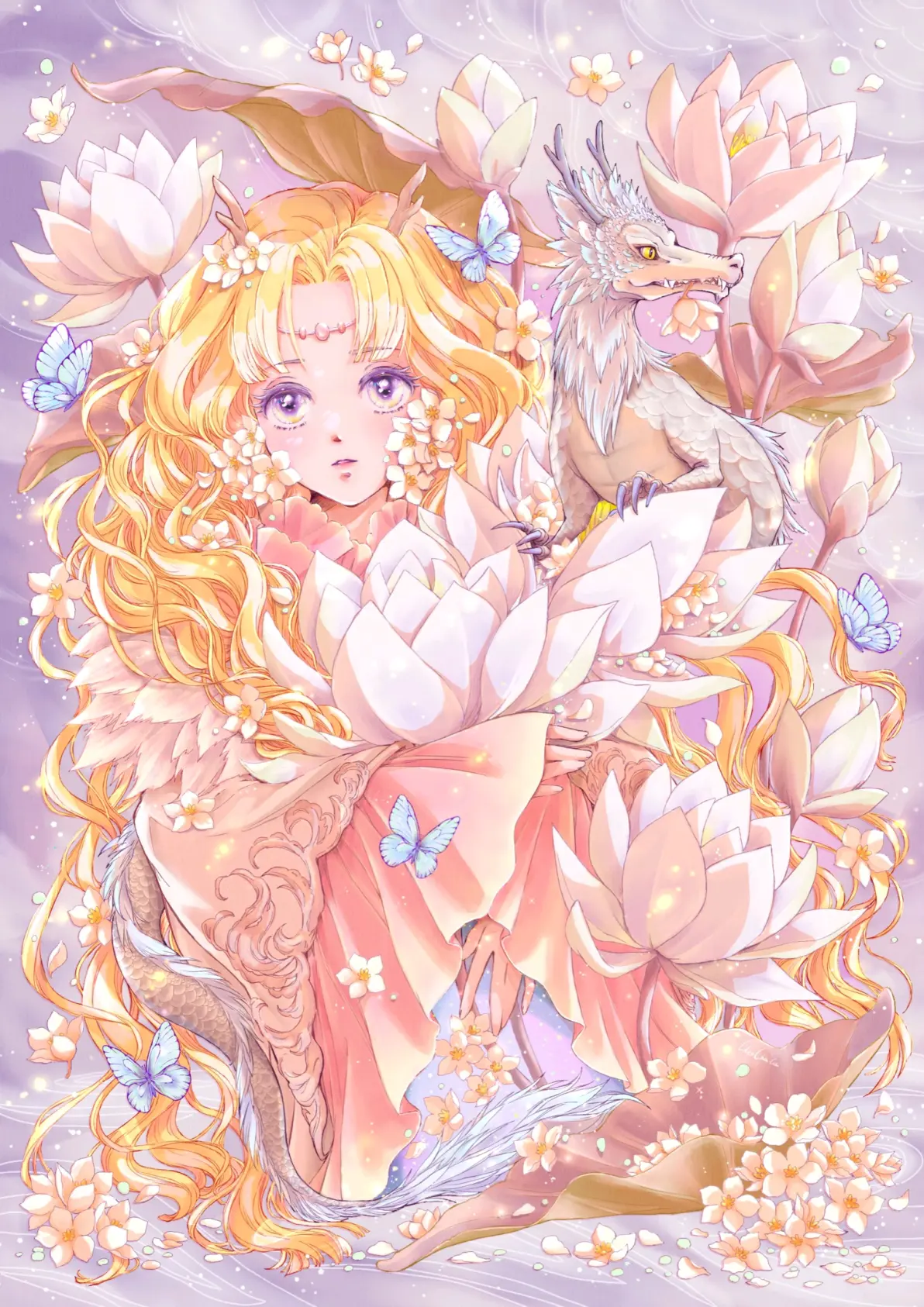 图片[2]-于水面绽放 – 睡莲及荷花插画特辑-忙忙软件库