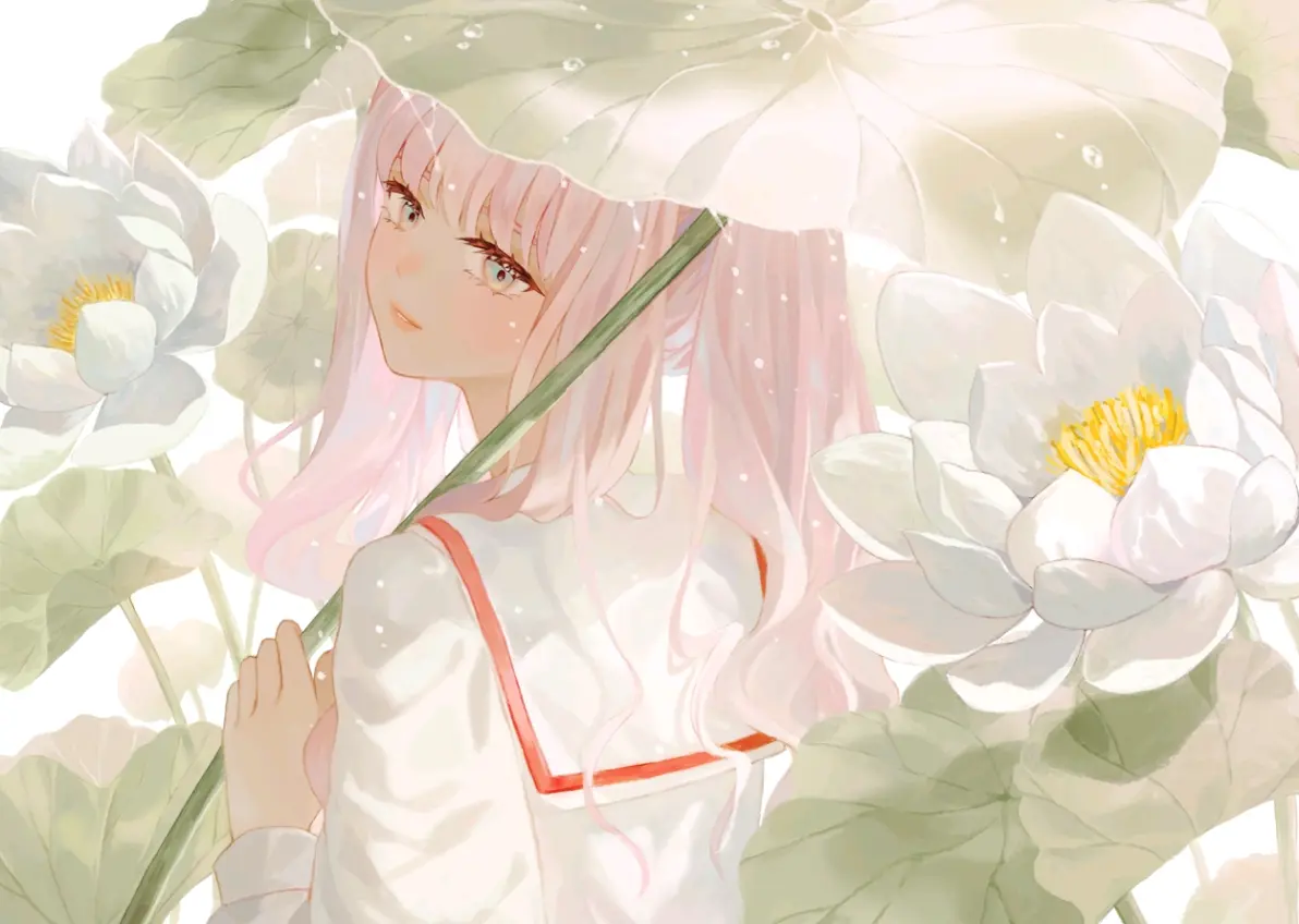 图片[6]-于水面绽放 – 睡莲及荷花插画特辑-忙忙软件库