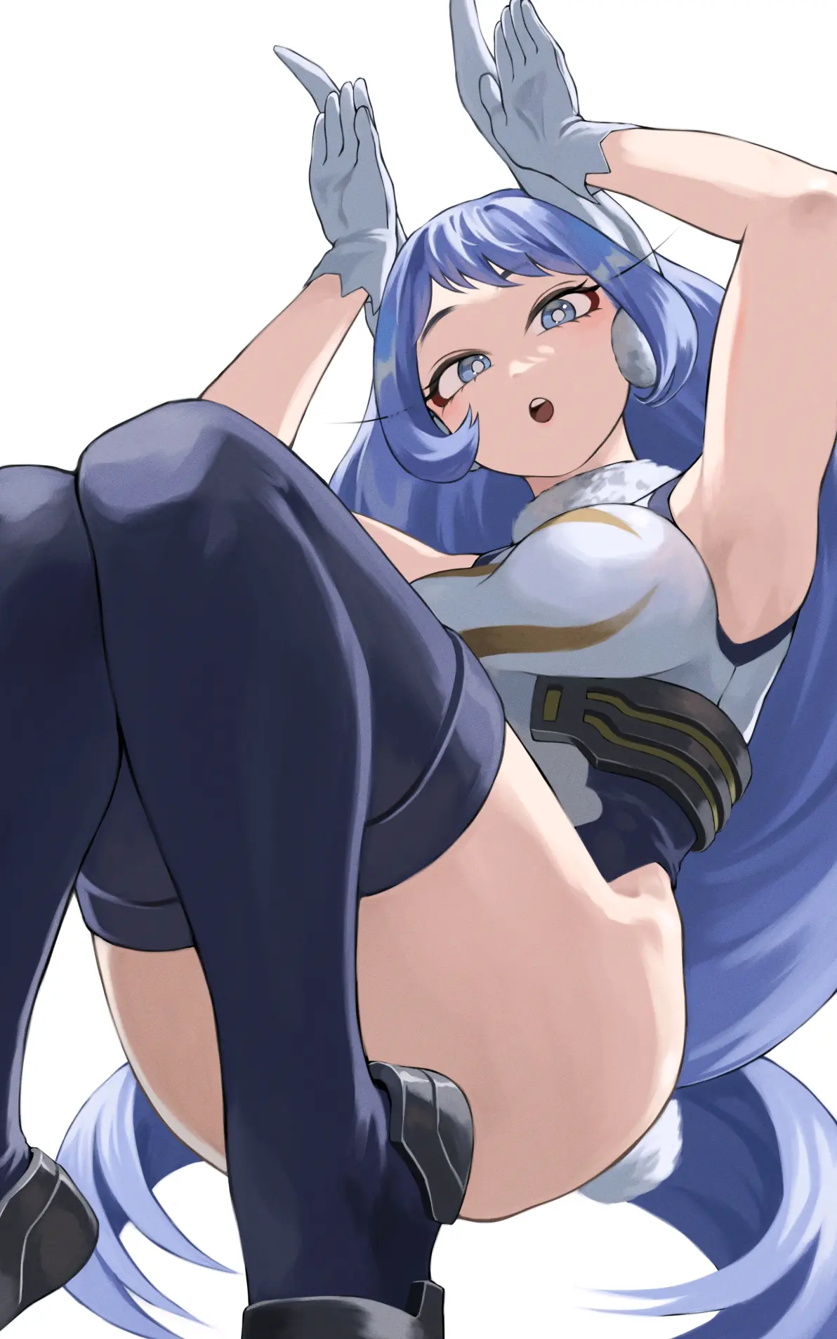 图片[5]-把双手举到头上♡ – 兔耳手势插画特辑-忙忙软件库