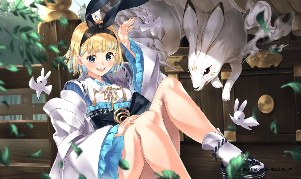 图片[7]-把双手举到头上♡ – 兔耳手势插画特辑-忙忙软件库